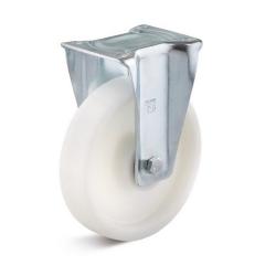 Kraftig fast hjul - polyamidhjul - kulelager - hjul ˜ 200 mm - total høyde 245 mm - lastekapasitet 500 kg