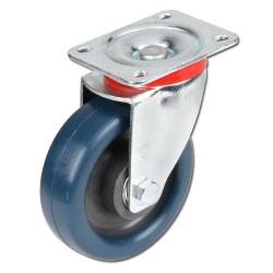 Zestaw kołowy skrętny aparatu - koło poliuretanowe EL - średnica koła 80 do 200 mm - wysokość 108 do 245 mm - nośność 150 do 500 kg