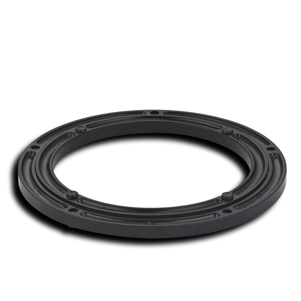 Kuglestyrekrone - plastik - sort - ydre ring Ø 230 eller 280 mm - aksial belastning 200 kg
