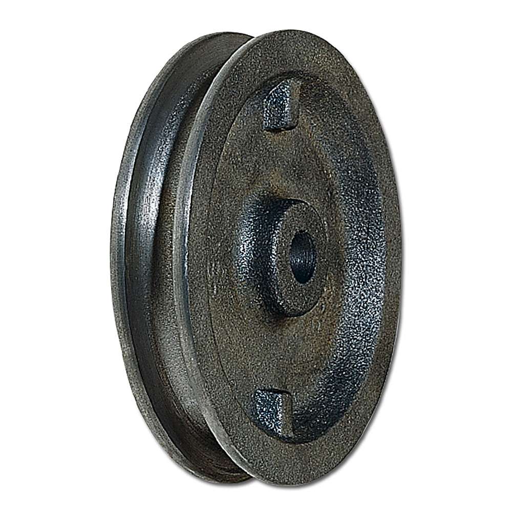Rebskive - støbejern - halvcirkelformet rille - glideleje - hjul Ø 40 til 120 mm - bæreevne 18 til 140 kg
