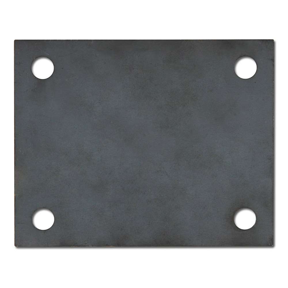 Plaque de montage - acier galvanisé - dimensions de la plaque 105 x 80 à 135 x 110 mm - dimensions du trou 80 x 60 à 105 x 80 mm
