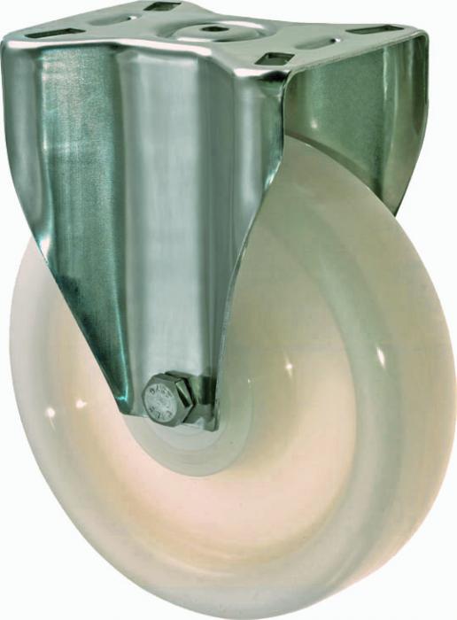 Rotella in poliammide - con piastra - Ø da 80 a 200 mm - portata da 200 kg a 700 kg