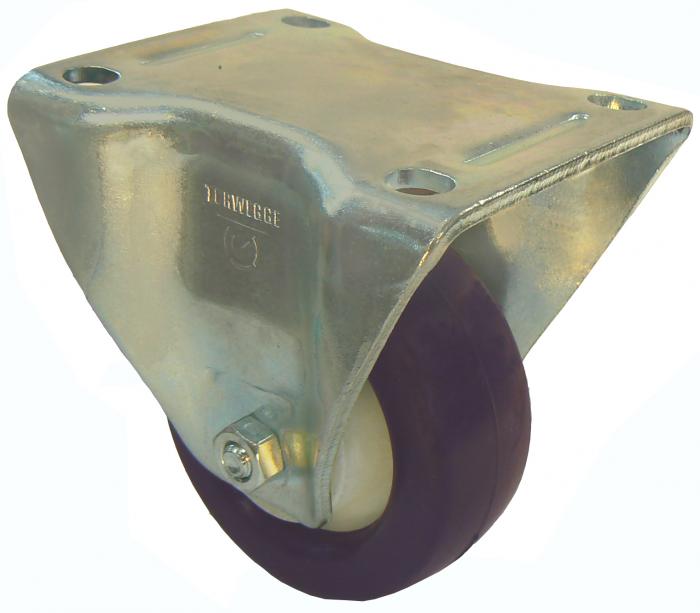 Fixed Castor - Polyamide Load Capacity 130-500kg Plate - Ball Bearing - Elastic