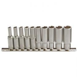 Socket set 1/2"- deep - in inches - 10 pieces
