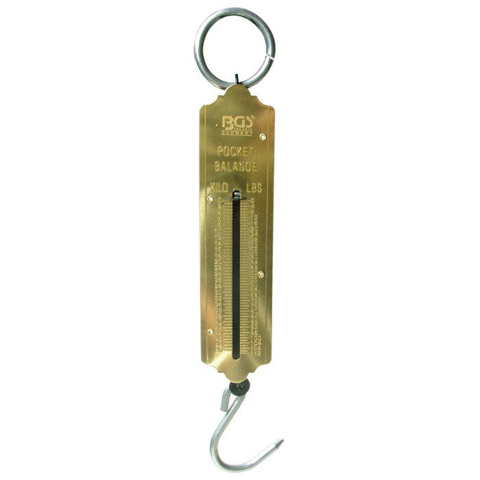 Pocket Spring Scale "BGS" - With Scale In kg And lbs - Max. 25/50 kg