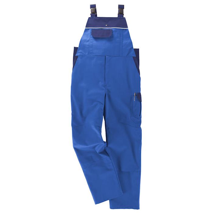 Dungarees - "Classic" - 65% polyester - 35% CO cornflower blue/navy
