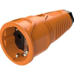 SIROX Vollgummikupplung - für Anschlussquerschnitte bis 3 G 2,5 mm² - orange- Preis per Stück