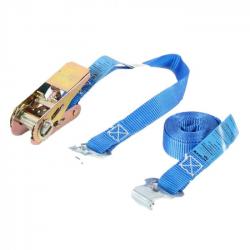 Lashing strap - tensile force 400 daN - 25 mm wide - two-piece - length 1.0 to 10.0 m - various colors