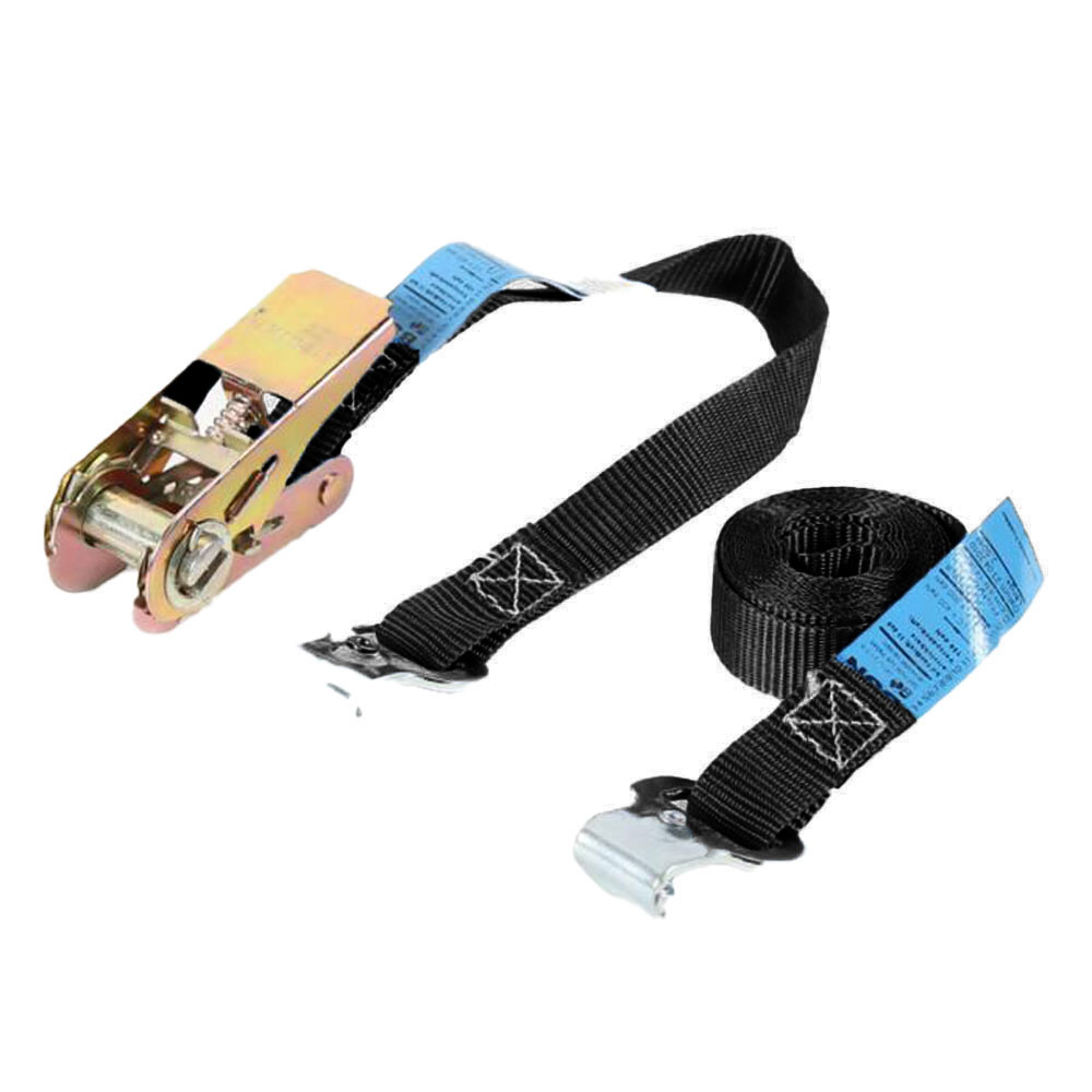 Lashing strap - tensile force 400 daN - 25 mm wide - two-piece - length 1.0 to 10.0 m - various colors
