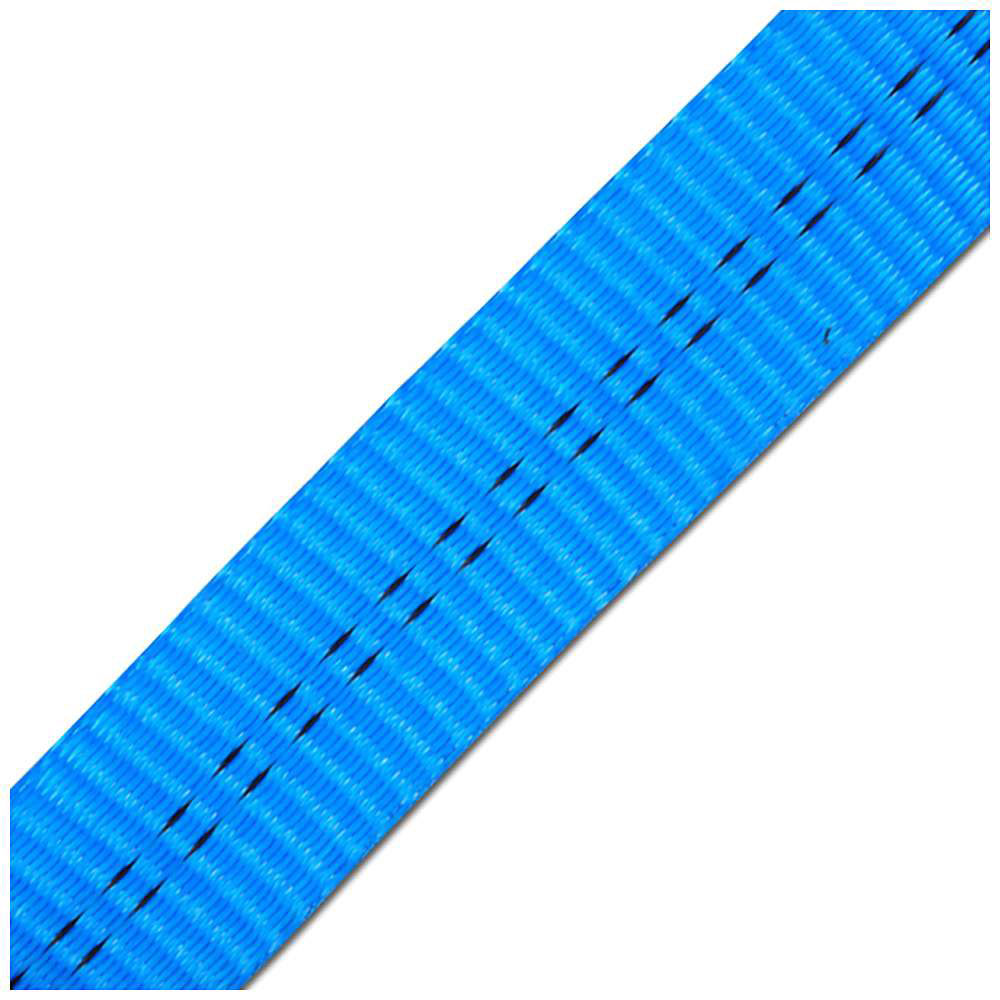 Spændingsbælte - ét stykke - bredde 35 mm - 200 daN - med klemmelås - længde 0,50 til 10,00 m - forskellige farver