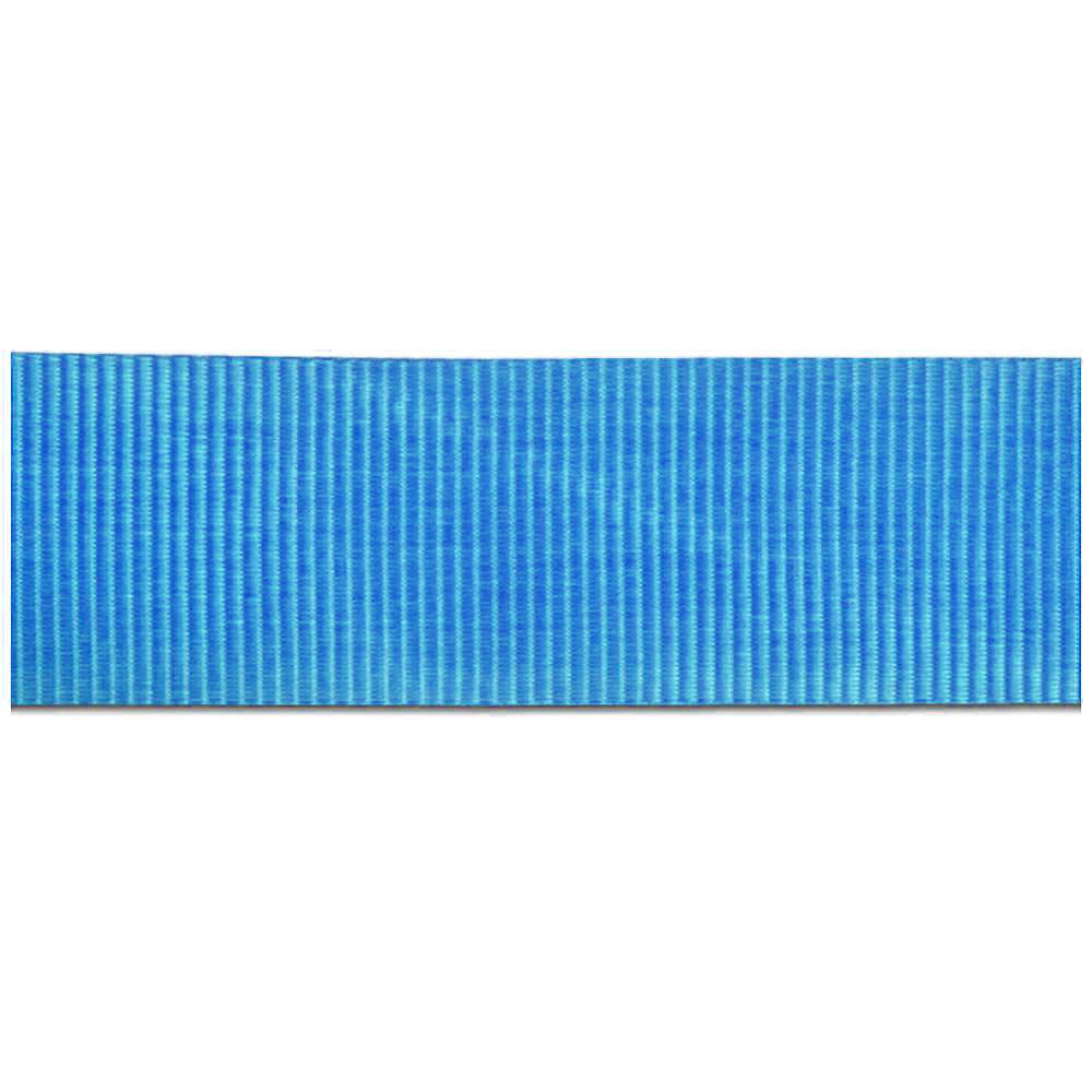 Spændingsbælte - i ét stykke - bredde 50 mm - 500 daN - med skralde - længde 0,50 til 10,00 m - farve blå og grøn