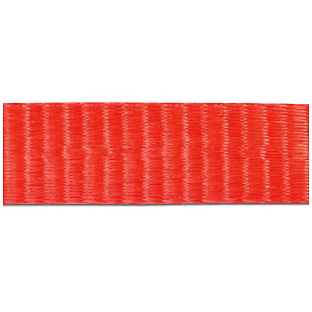 Spændingsbælte - ét stykke - med skralde - bredde 75 mm - 5000 daN - Længde 0,50 til 10,00 m - rød og gul