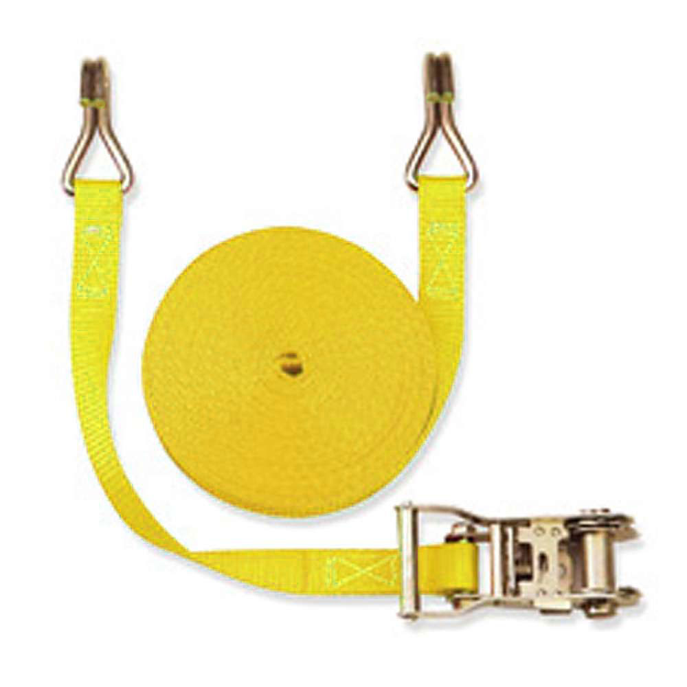 Lashing strap - tensile force 750 daN - width 25 mm - two-piece - length 1.0 to 10.0 m - various colors