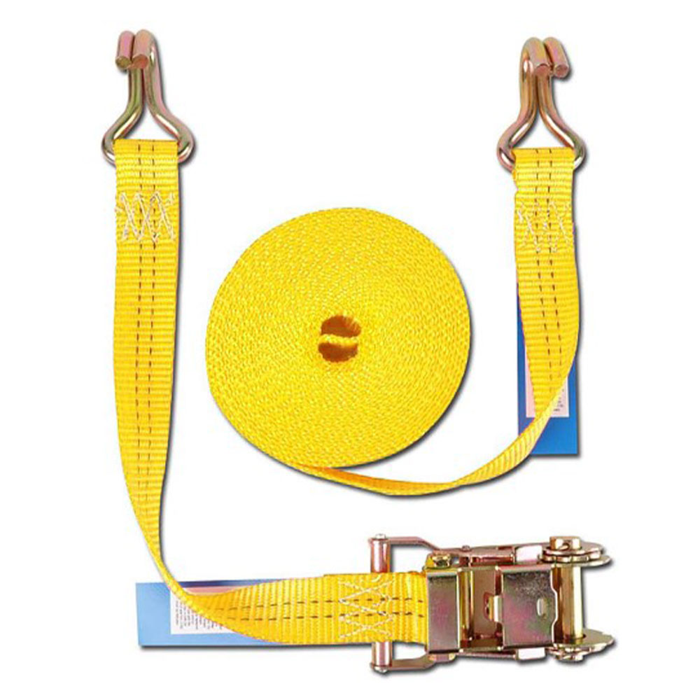 Lashing strap - two-piece - tensile force 1000 daN - 35 mm wide - length 1.0 to 10.0 m - various colors