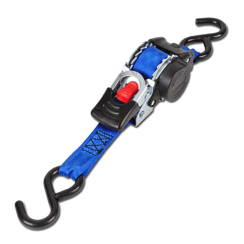Automatic lashing strap with rewind function
