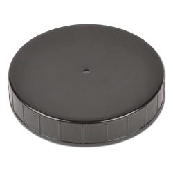 PP screw caps - for wide-mouth container PVC and PETG - black with PE foam inser