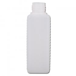 Wide-mouth bottles series 310 HDPE - natural - square without encryption