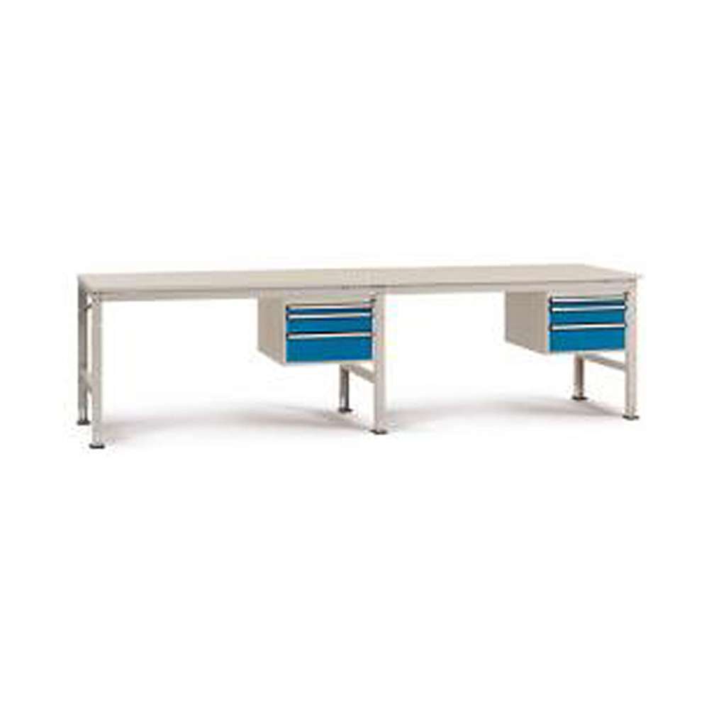 Base And Extension Benches "UNIVERSAL" -With Underbench - 3 Drawers