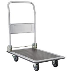 Platform trolley with folding handle - PP wheel - non-slip surface - load surface 740 x 470 mm - max. load 150 kg