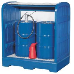 Gefahrstoffdepot - Auffangvolumen 245 l - für 1 Fass à 200 Liter