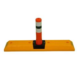 Guide barrier - PPC - 1000x200x465mm - with Flexi posts - yellow