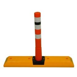 Guide barrier - PPC - 1000x200x765mm - with Flexi posts - yellow
