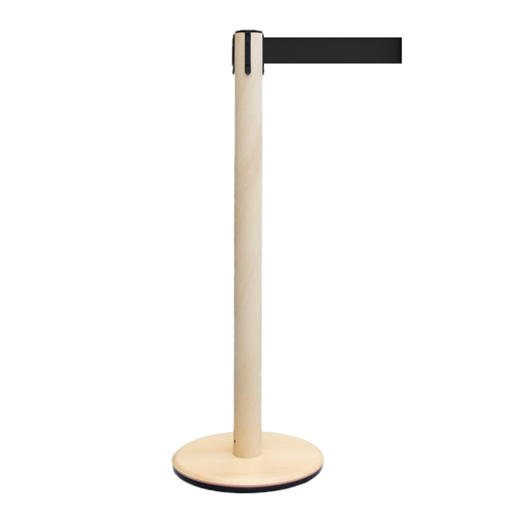 Barrier post GL-ECO - material wood - cast weight - different belt colors - belt length 2,3 or 4 m