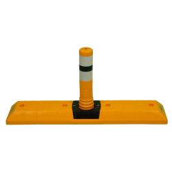 Traffic guidance system with Flexi posts - yellow / black - (H) 465 mm