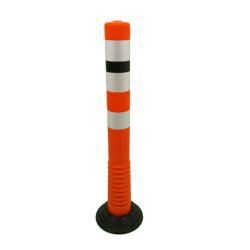 Bollard - PUR - flexible - 750 mm - réfléchissant - orange