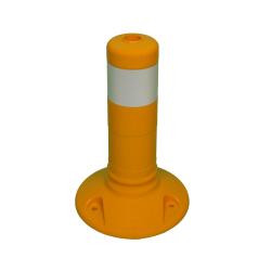 Avspärrningsstolpe - PUR - flexibel - 300 mm - reflekterande - gul