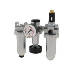 3-piece maintenance unit - Standard - G 1/4" to G 1 1/2" - PE max. 25 bar, control range 0.5 to 16 bar - Price per piece