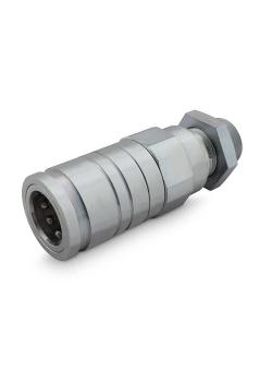 Plug-in coupling series STDR-RSD501 - socket - chrome-plated steel - DN 12 - metr. AG M18 x 1.5 mm to M26 x 1.5 mm - PN 250