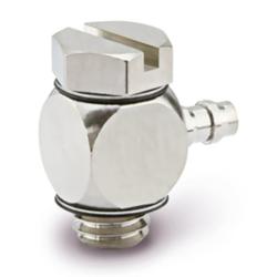Kolanko wkręcane z końcówką do węża MS-ALHU - Stal nierdzewna - Wąż wewnętrzny Ø 2,0 do 4,0 mm - Do 1,0 MPa - Cena za sztukę