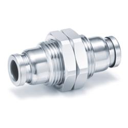 Raccord enfichable Schott KQB2E - laiton/acier inoxydable - conforme FDA - Ø extérieur du tuyau 3,2 à 16 mm - prix à l'unité