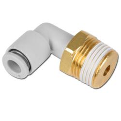 Screw-in angle - Hose outer diameter Ø 6.0 mm - Thread M5 metric
