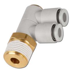 Connectors - for 2x hose to inner thread hexagon - 90 ° model KQ2VD - 2-way 90 °