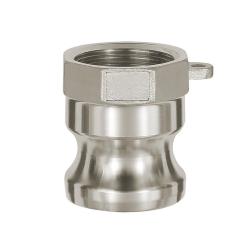 Kamlok-snelkoppelingstekker - type A - roestvrij staal 1.4401 - IG G 1 1/2" - PN 16 bar - stekker-Ø 53 mm