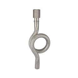 Siphon - CrNi steel 1.4571 - circular shape - with welded connection - to DIN 16282 - G 1/2"