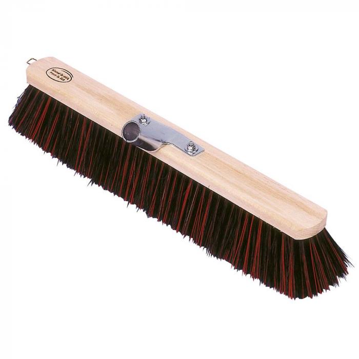 Large broom - Arenga elaston bristles - Ø handle 24 to 28 mm - width 50 to 60 cm - black / red