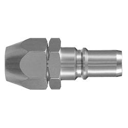Quick coupling with plug - with cap nut - Hose Ø 5x8 to 11x16 mm - Size 1/8 to 1/2 - PU 5 pieces - Price per piece
