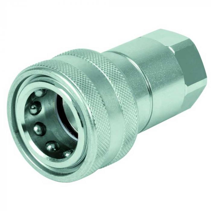 Plug-in coupling series ST-HNV - socket - chrome-plated steel - DN 5 to 50 - size 2 to 32 - IG G (NPT) 1/8 "to G 2" - PN to 500
