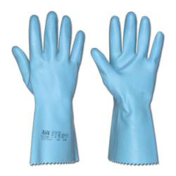 Rękawice z naturalnego lateksu "Jersette 300" - niebieskie - Nr kat. 2 - MAPA® - Rozmiar 8 - Cena za parę