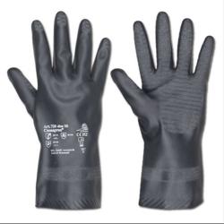 Rękawice z naturalnego lateksu "Camapren 720" - czarne - kat. 3 - KCL - rozmiar 8 - cena za parę