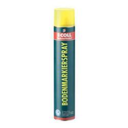 E-COLL Floor marking spray - overhead spray nozzle (180°) - yellow - 750 ml - price per piece