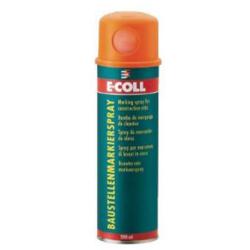 E-COLL byggplatsmarkeringsspray - baserad på akrylat - röd - 500 ml - pris per styck