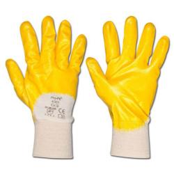 Rękawice nitrylowe "MECHANIC" - Kat. 2 - Rozmiar 9 - FORTIS - żółte - Cena za parę