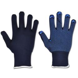 Strikkede handsker "PACKER" - Kat. 2 - blå - FORTIS - str. 9 - pris pr.