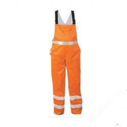Restposten - Warnschutz Latzhose "KURT" - EN 471/2 - Mischgewebe - Größe 60 - Farbe orange
