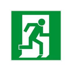 Emergency exit sign "Emergency exit right hand" - 5-40 cm