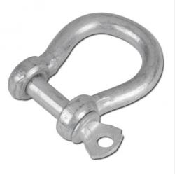 Shackle - for chains and wire ropes - curved - galvanised - dimension 8.0 mm (5/16") - max. load 200 kg - price per piece